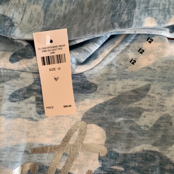 Justice camo crop top sweatshirt NWT - Picture 5 of 6